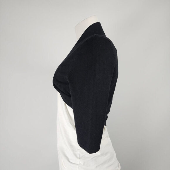 Cleo Black Cropped Cardigan Size M - Picture 4 of 7